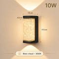 Applique Murale Extérieure LED Cristal 10W