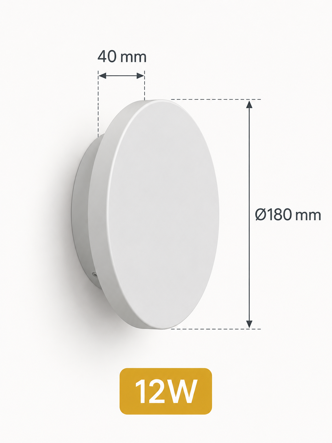 Applique Murale Extérieure LED Ronde IP65