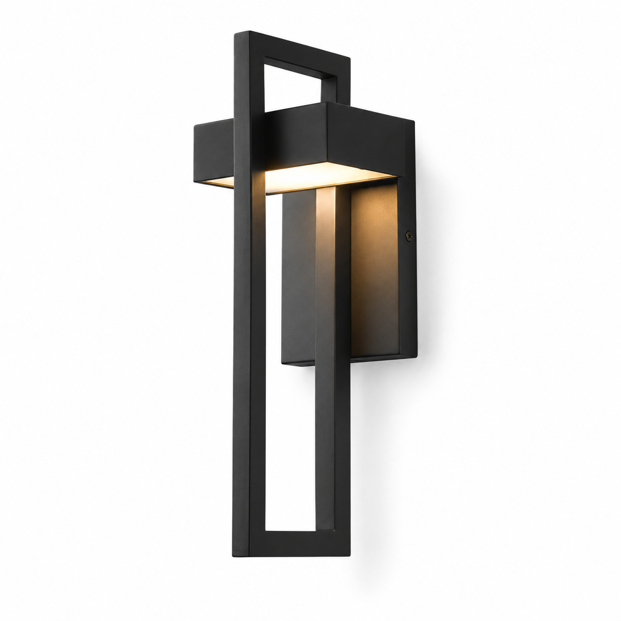 Applique Murale Extérieure LED Vintage Noire