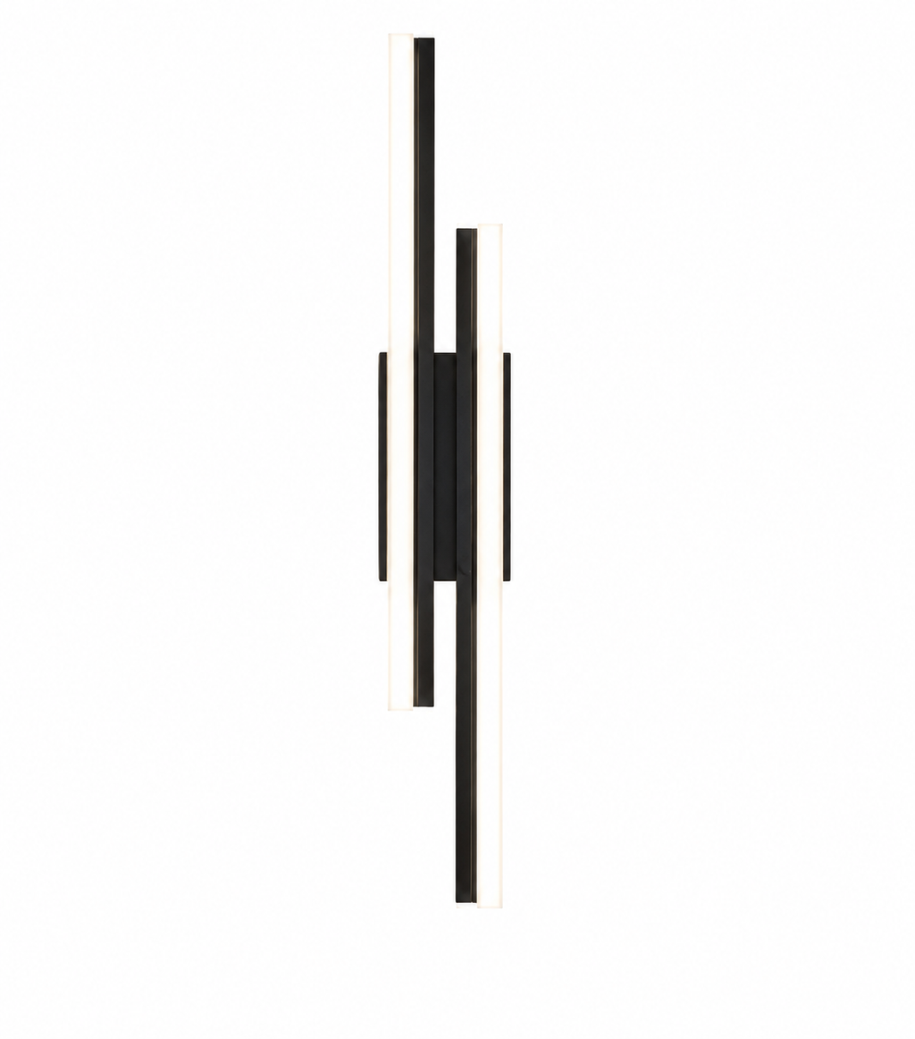 Applique Murale LED Verticale 50 cm  Noir ou Doré