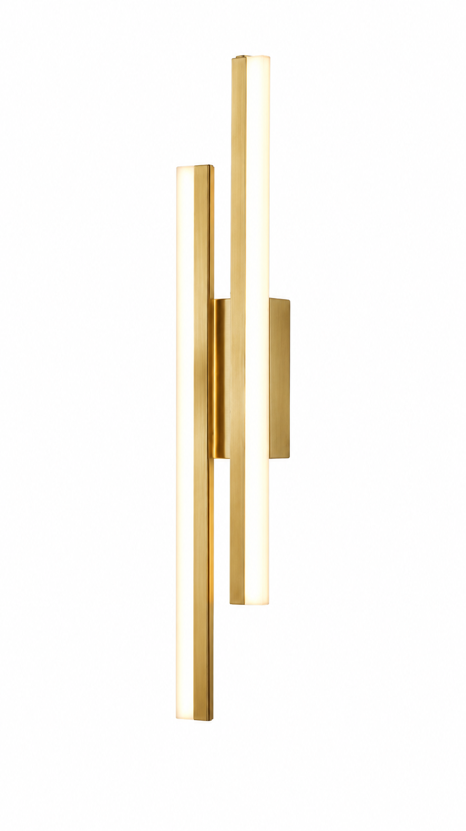Applique Murale LED Verticale 50 cm  Noir ou Doré