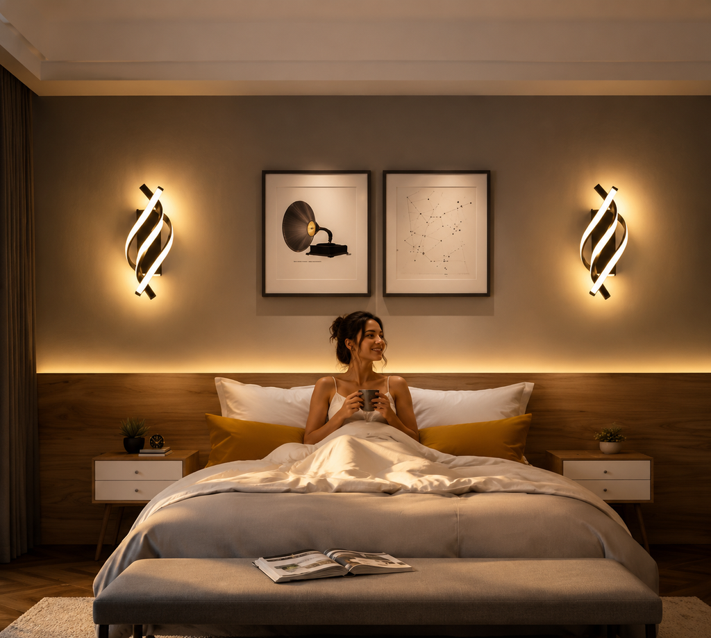 Applique Murale LED Spirale Design