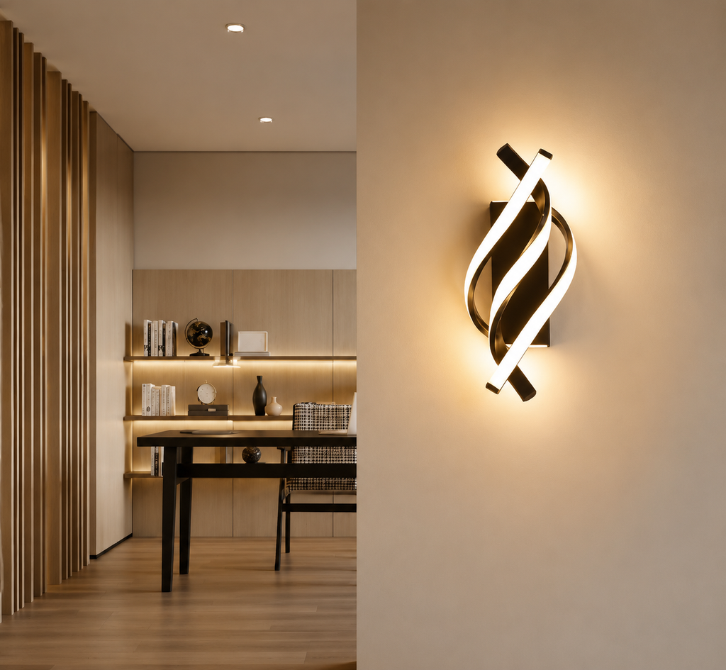 Applique Murale LED Spirale Design