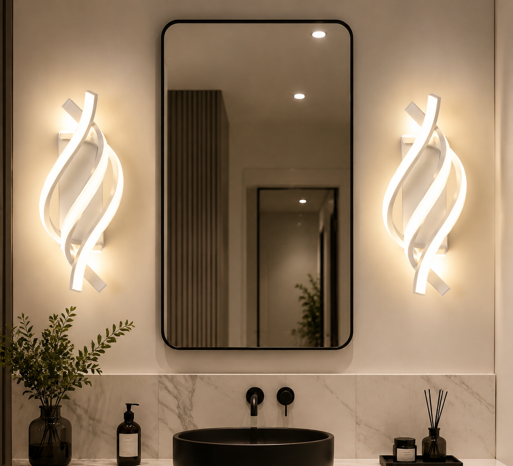 Applique Murale LED Spirale Design