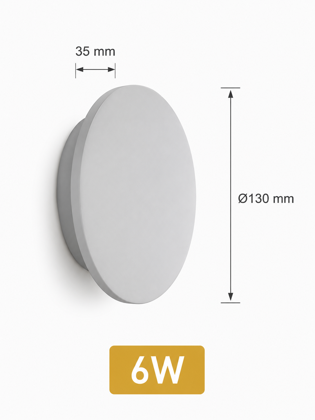 Applique Murale Extérieure LED Ronde IP65