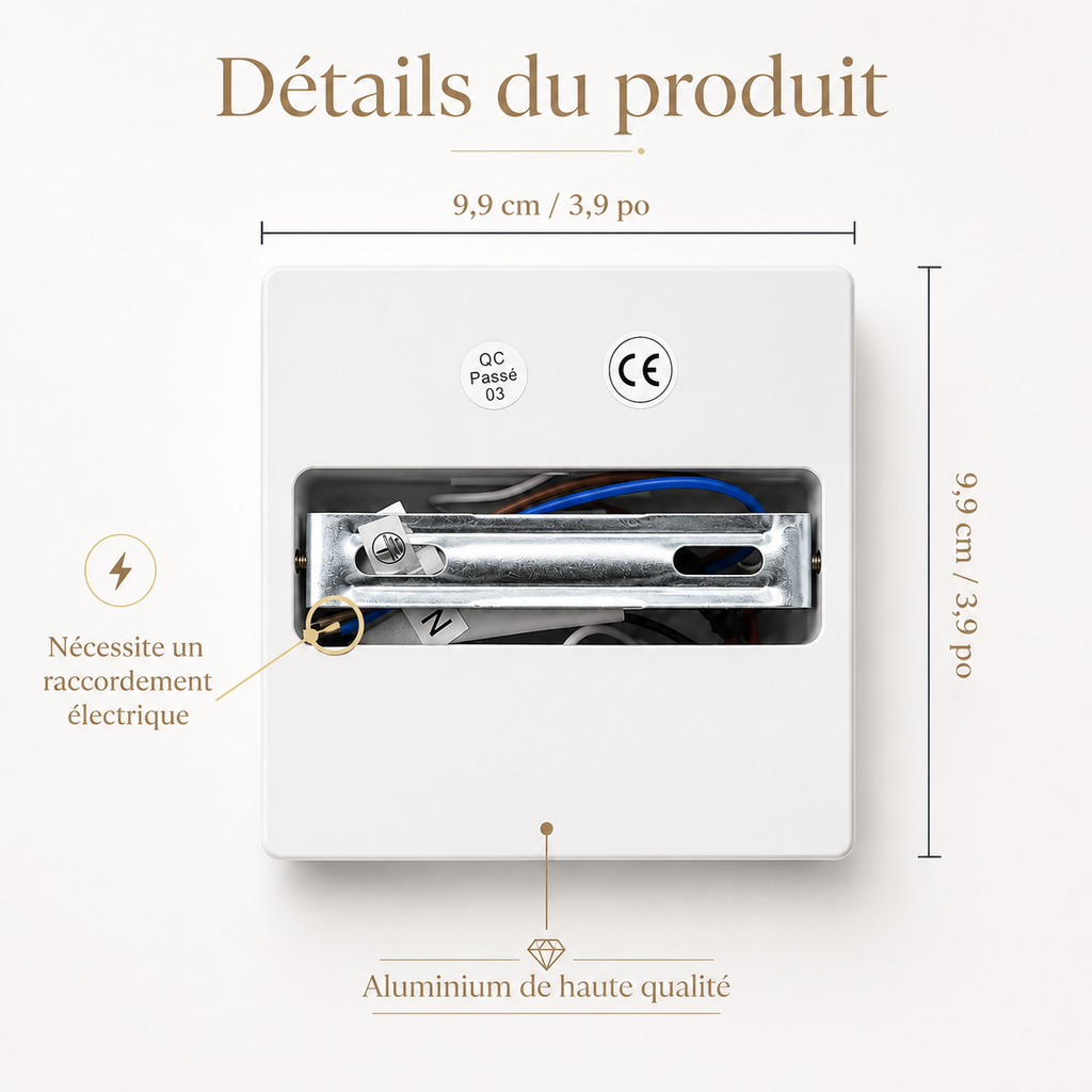 Applique Murale LED Moderne 6W Double Éclairage Haut & Bas