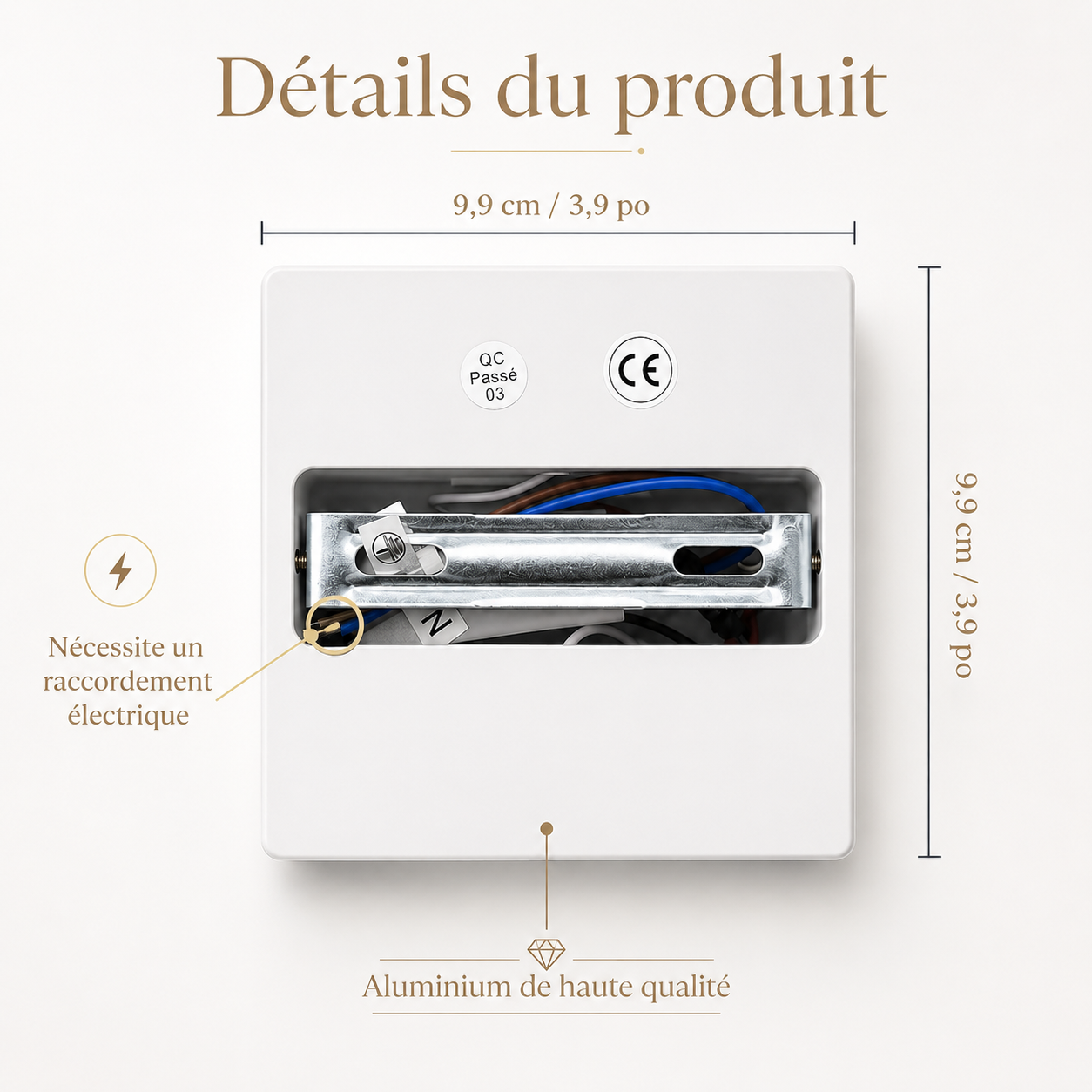 Applique Murale LED Moderne 6W Double Éclairage Haut & Bas