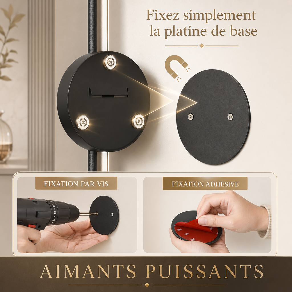 Lampe Murale Magnétique LED Rechargeable Sans Câble