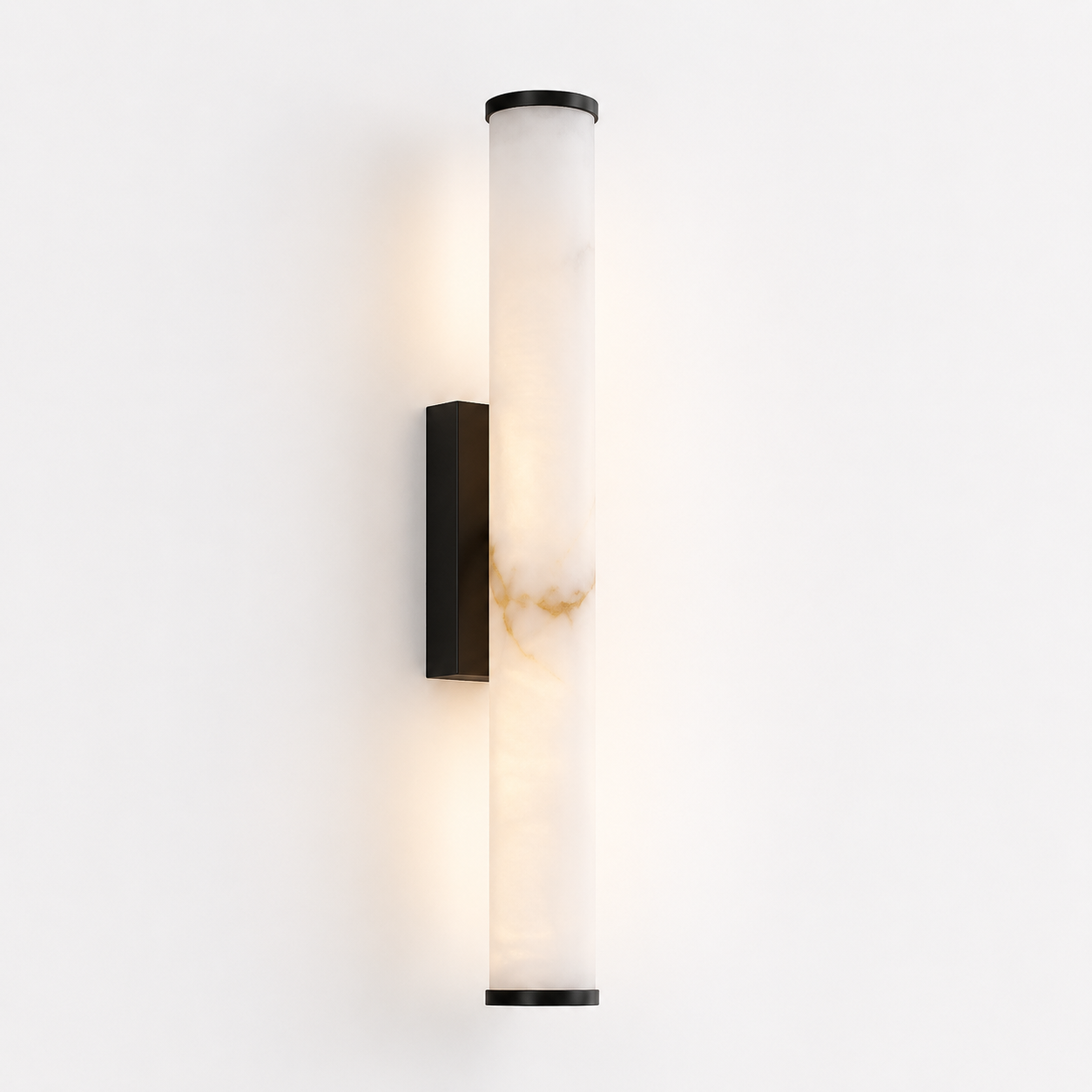 Applique Murale LED Verticale Effet Marbre Dorée  40 ou 50 cm