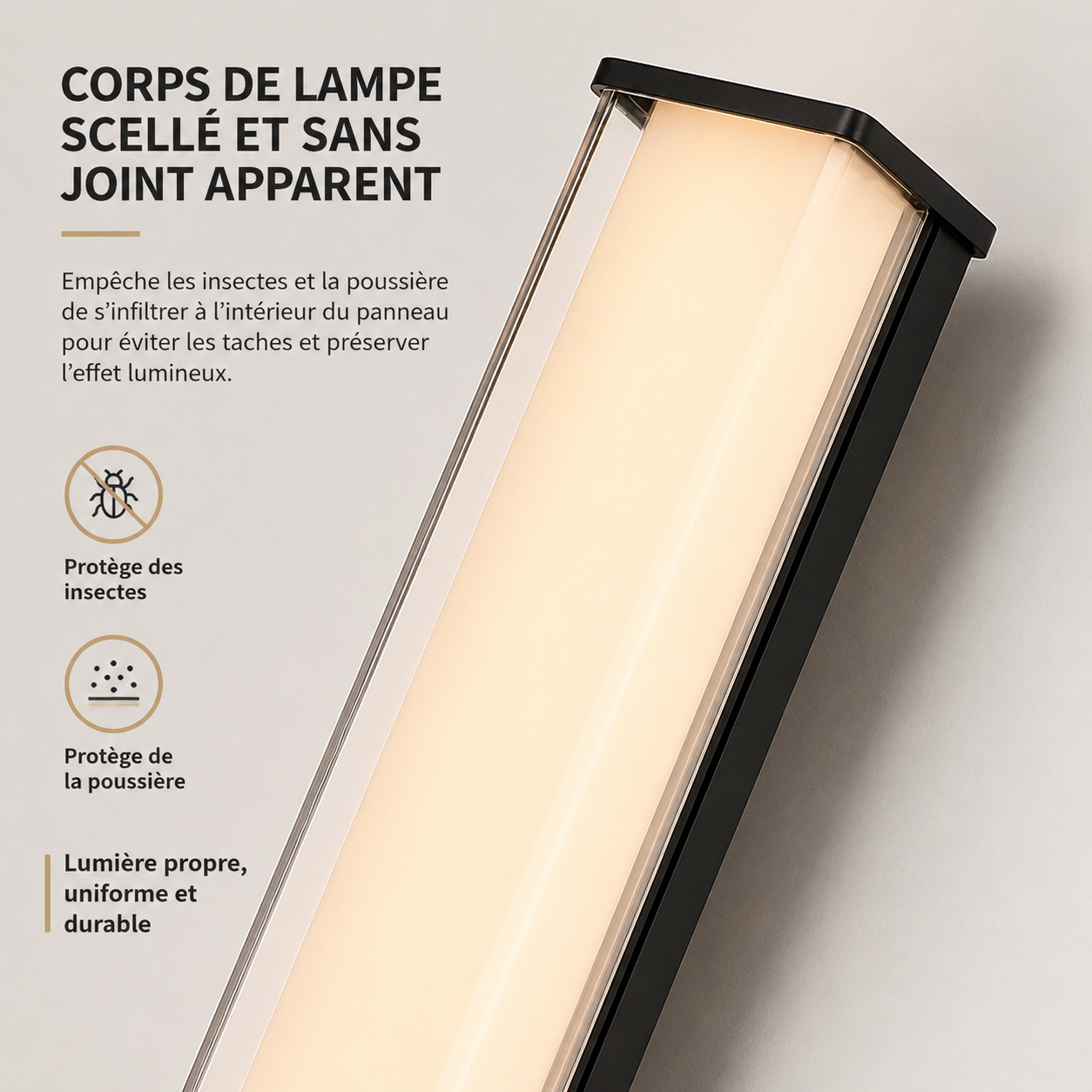Applique Murale LED Extérieure Verticale IP65 30 à 180 cm