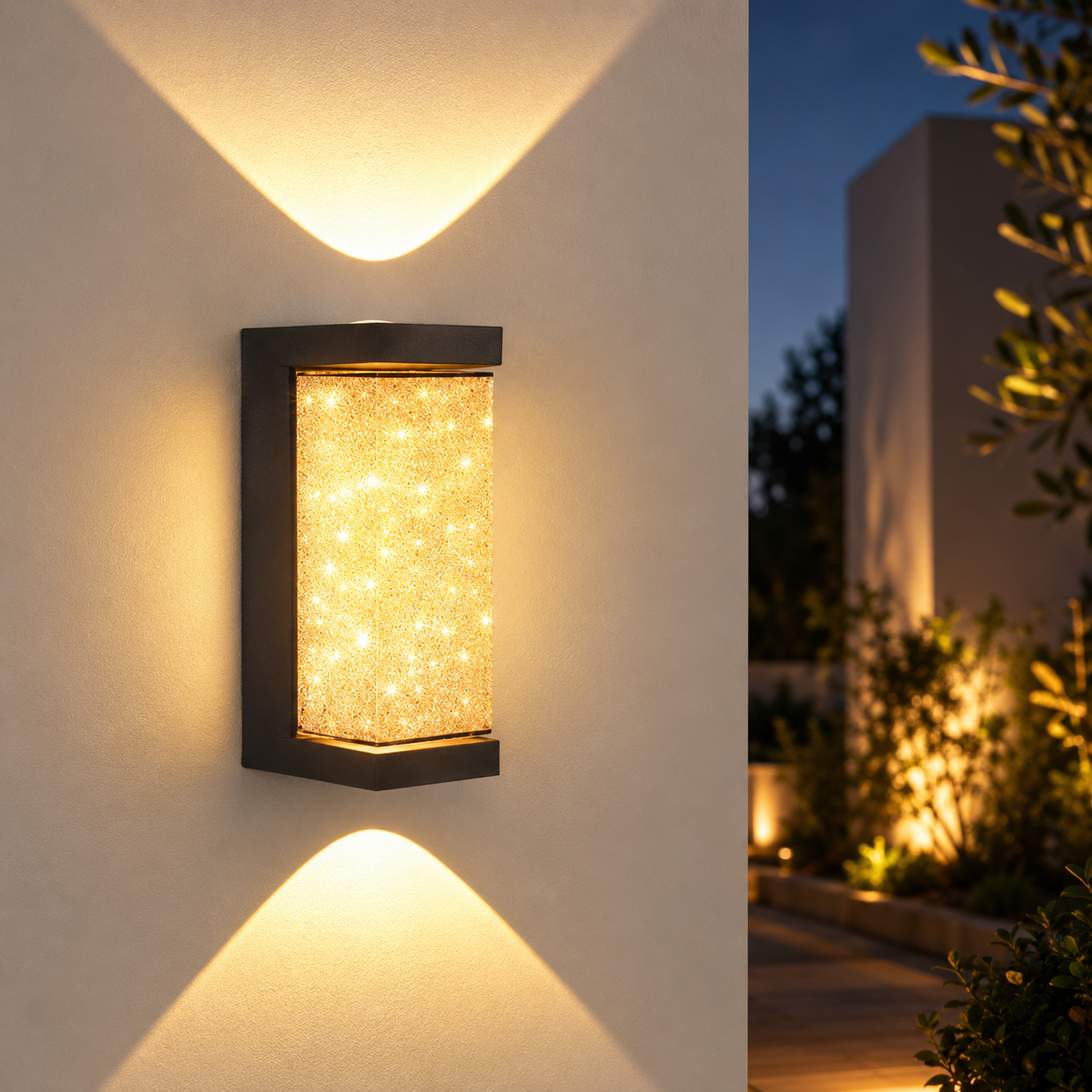 Applique Murale Extérieure LED Cristal 10W