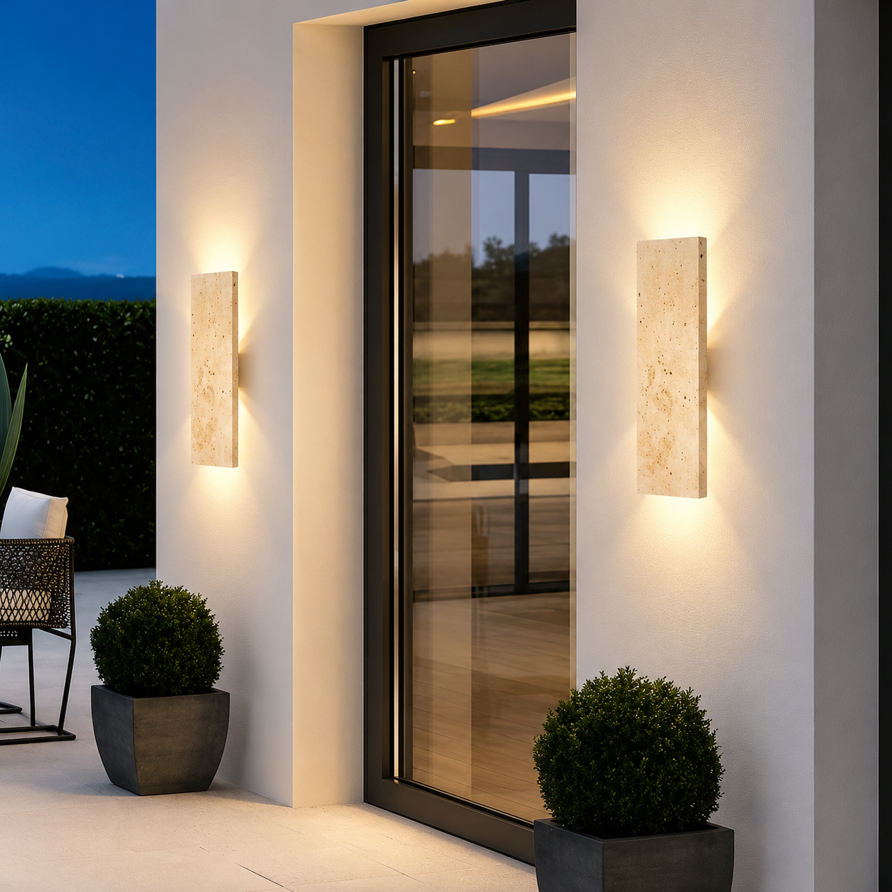 Applique Murale LED en Pierre Naturelle